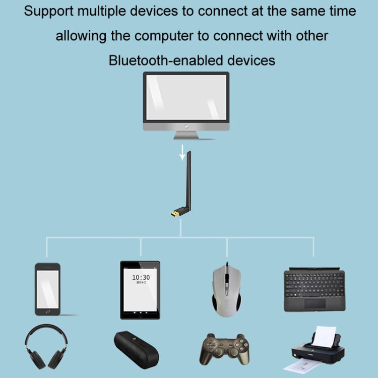 USB Bluetooth 5.1 Computer Adapter 100 Meters Receiving Transmitter, 09V USB Bluetooth 5.1 Computer Adapter 100 Meters Receiving Transmitter, 09V